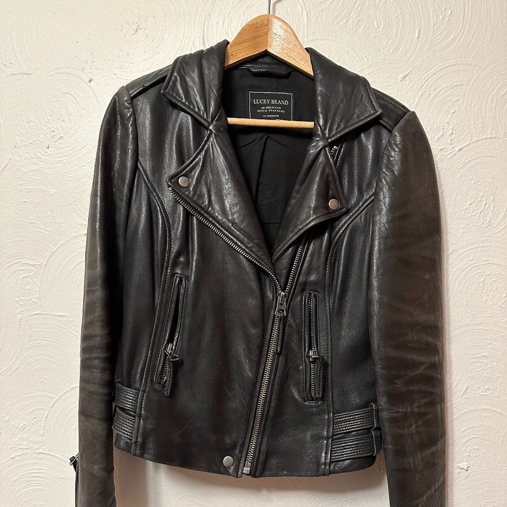 WOMEN'S | LUCKY BRAND | LEATHER MOTORCYCLE JACKET